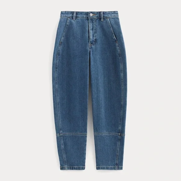 Everlane The Utility Barrel Pant in Denim - Picture 6 of 12